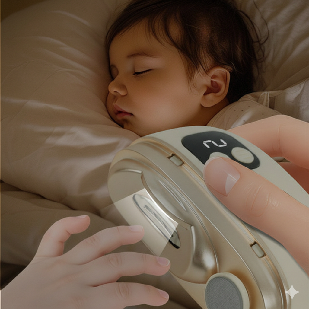 Gemini_Generated_Image_ktiovpktiovpktio 2025 New Electric Nail Clipper Fully Automatic Wireless Portable Baby Electric Nail Grinder Universal Nail Clipper for the Whole Family - Image 1