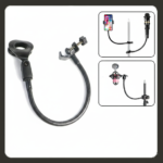 niversal Live Broadcast Tripod with Microphone Clip & Flexible Hose - Image 4