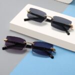 New Rimless Fashion Sunglasses .