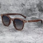 Wood Grain Leg Sunglasses for Women, Men's Sunglasses, - Image 2