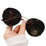 Round frame ins style sunglasses women's - Image 4