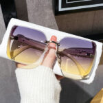Cut-Edge Sunglasses Half-Frame - Image 2